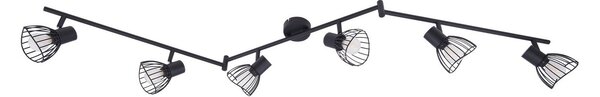 Stropné Lampa Lindby, Piena, stmievateľné, Čierna, Jedáleň, Kov, Moderný