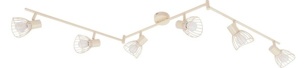 Stropné Lampa Lindby, Piena, stmievateľné, Béžová, Jedáleň, Kov, Moderný