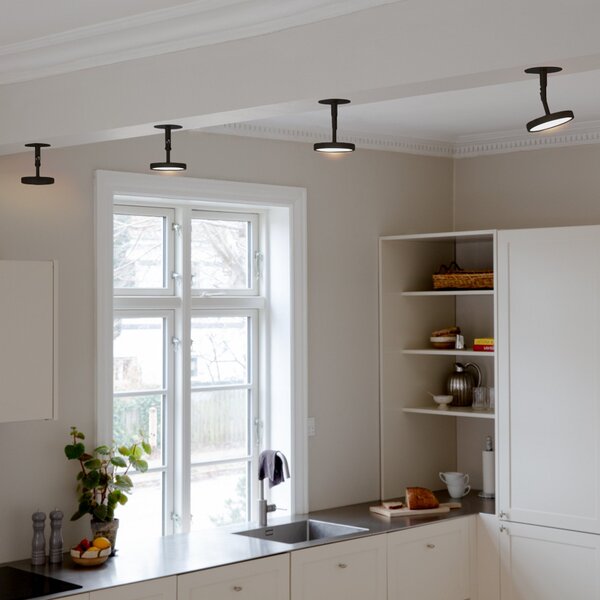 Stropné Lampa UMAGE, Asteria Spot, stmievateľné, Čierna, Obývacia izba, Kov, Dizajnový