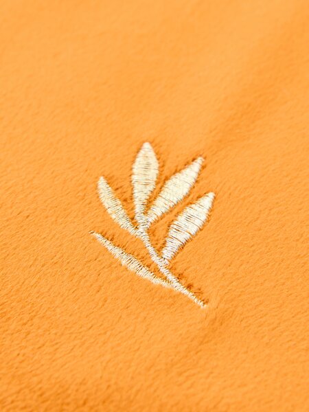 Sinsay - Obliečka na vankúš s jesenným motívom - oranžová