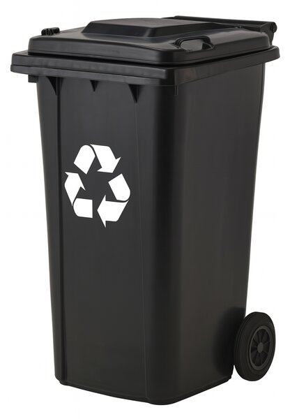 Smetná nádoba čierna 240 l
