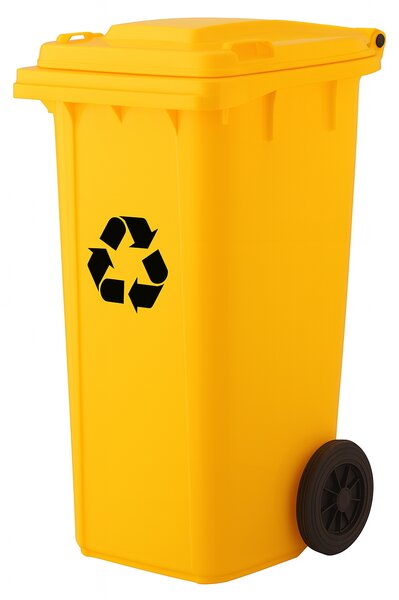 Smetná nádoba žltá 240 l