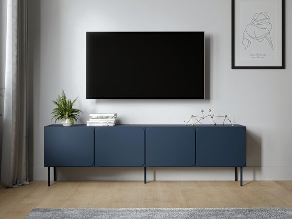 MEBLINE Komoda RTV VINCENT 200 4D indigo