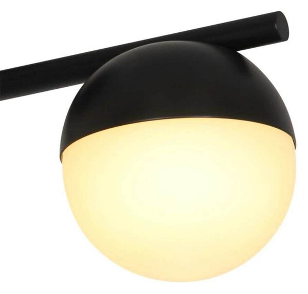 Stropné Lampa Nordlux, Contina, stmievateľné, Čierna, Obývacia izba, Kov, Škandinávsky