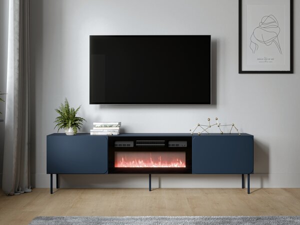 MEBLINE Komoda RTV s krbom VINCENT 200 EF indigo