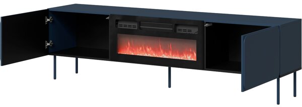MEBLINE Komoda RTV s krbom VINCENT 200 EF indigo