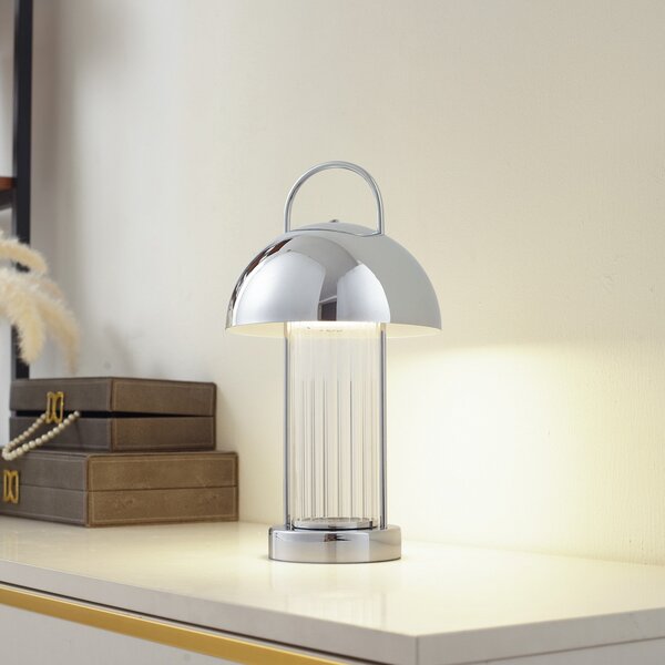 Stolové Lampa Lindby, Mareli, stmievateľné, Sivá, Jedáleň, Kov, Moderný