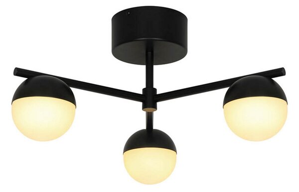 Stropné Lampa Nordlux, Contina, stmievateľné, Čierna, Obývacia izba, Kov, Škandinávsky