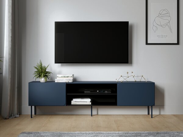 MEBLINE Komoda RTV VINCENT 200 EF indigo