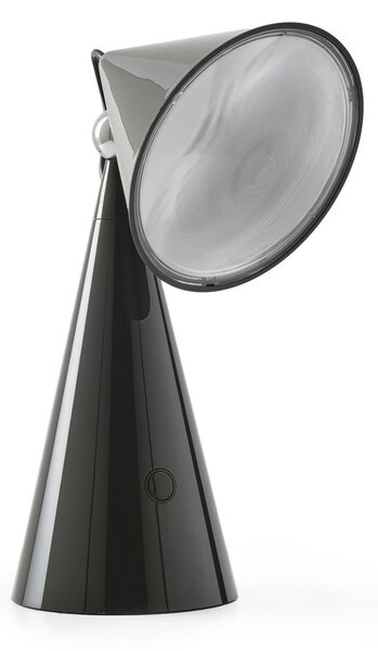 Stolové Lampa Tom Dixon, POSE, stmievateľné, Čierna, Obývacia izba, Plast, Dizajnový