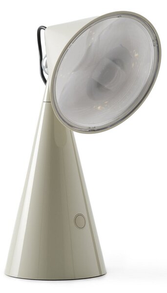 Stolové Lampa Tom Dixon, POSE, stmievateľné, Sivá, Obývacia izba, Plast, Dizajnový