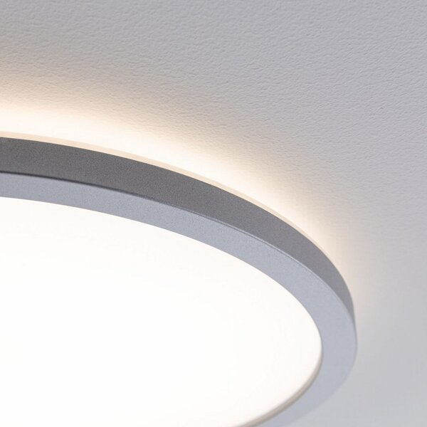 Stropné Lampa Paulmann, Atria Shine, stmievateľné, Sivá, Obývacia izba, Plast, Moderný