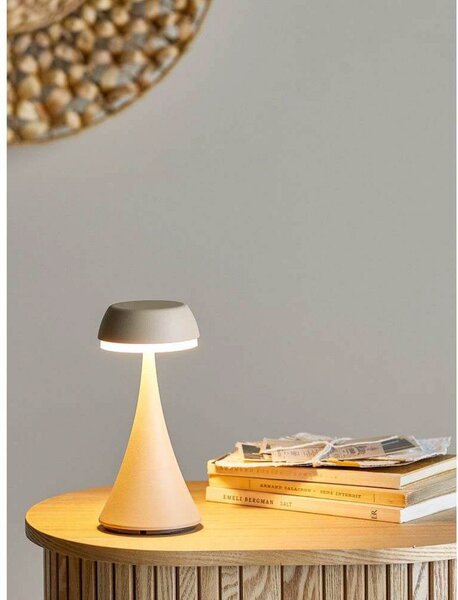 Stolové Lampa Bloomingville, Béžová, Obývacia izba, Hliník