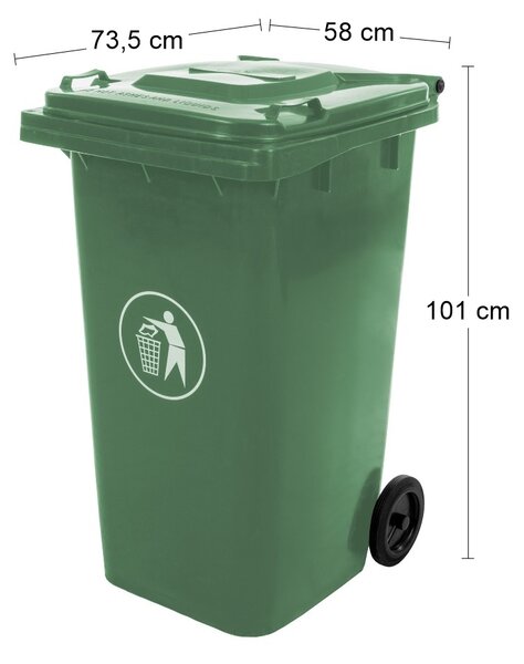 Popolnica Mulltonne 240 L - zelená