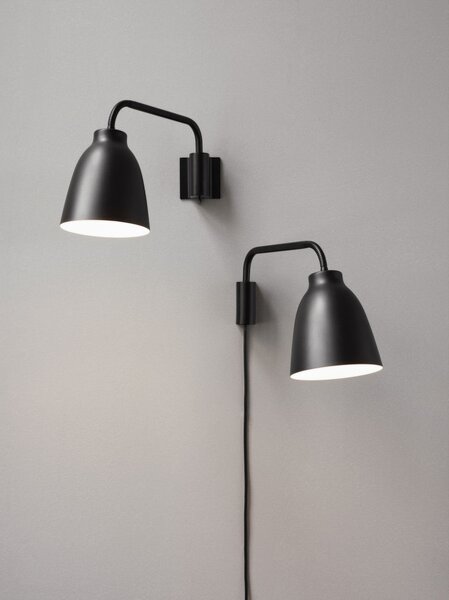 Fritz Hansen Nástenná lampa Caravaggio™, matt black 23041308