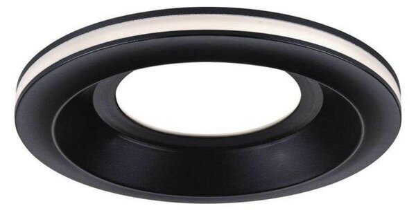 Sormus zapustene LED svietidla Ø 10 cm IP65 čierne 3 ks