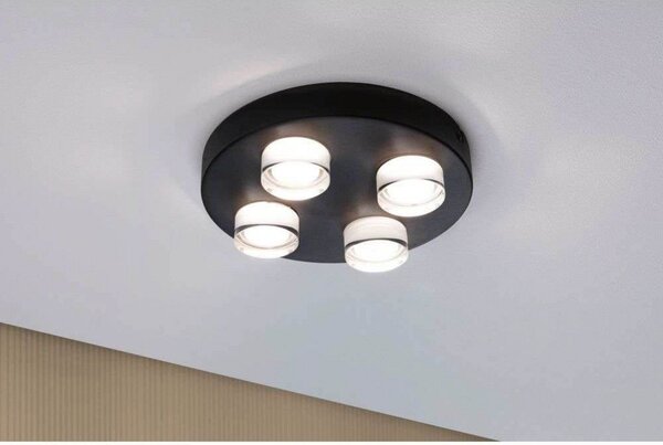 Stropné Lampa Paulmann, Čierna, Kúpeľňa, Kov