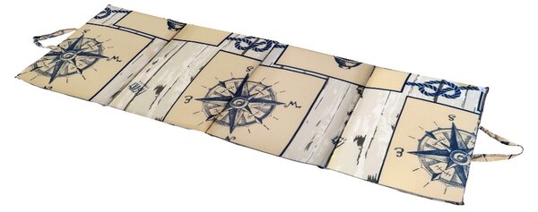Plážové ležadlo MARINE 137x49 cm, béžové