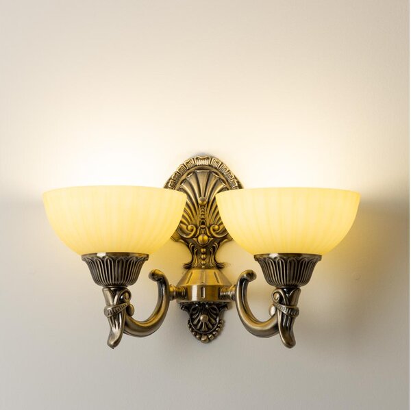 Brilagi - Nástenná lampa CLASSIC 2xE27/60W/230V mosadz