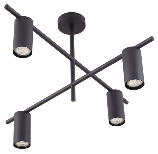 Stropné Lampa Lindby, Marilou, stmievateľné, Čierna, Obývacia izba, Kov, Moderný