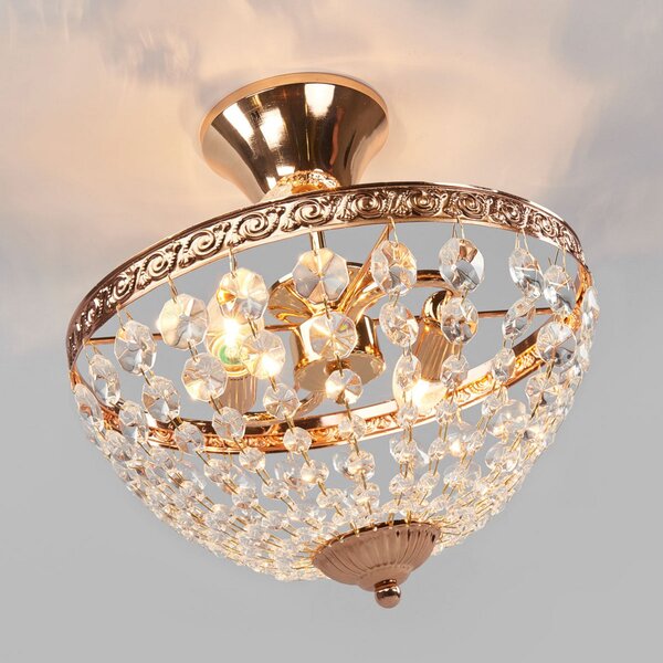 Stropné Lampa Markslöjd, HANASKOG, stmievateľné, Zlatá / Mosadz, Obývacia izba, Kov