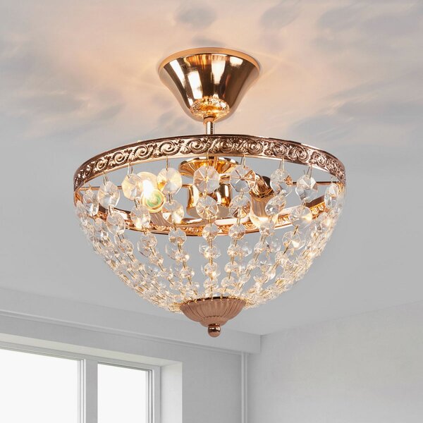 Stropné Lampa Markslöjd, HANASKOG, stmievateľné, Zlatá / Mosadz, Obývacia izba, Kov
