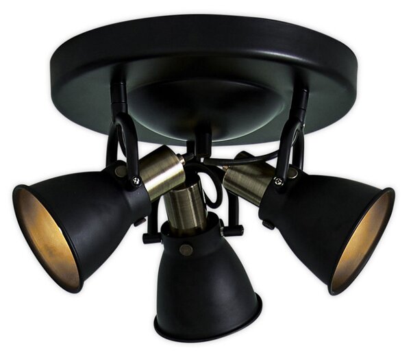 Stropné Lampa Markslöjd, Alton, stmievateľné, Čierna, Obývacia izba, Kov