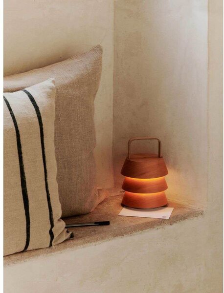 Stolové Lampa ferm LIVING, Drevo, Obývacia izba, Drevo