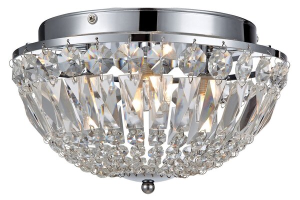 Stropné Lampa Markslöjd, Estelle, stmievateľné, Transparentná, Kúpeľňa, Krištáľ