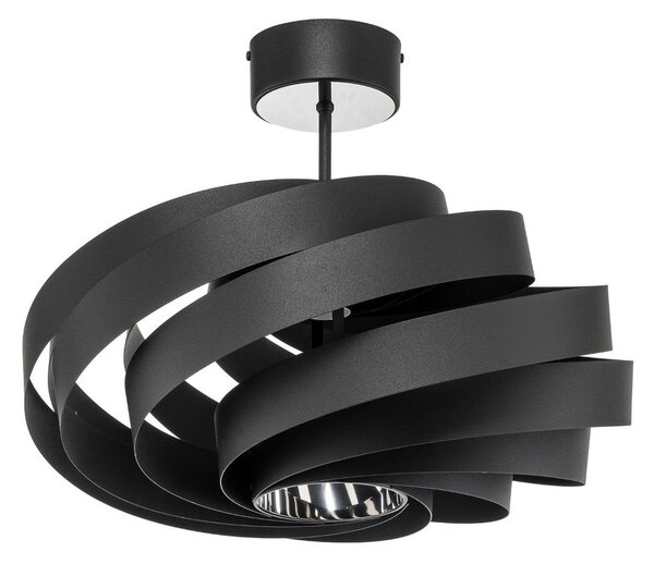 Stropné Lampa Domiluce, Vento, stmievateľné, Čierna, Obývacia izba, Kov, Moderný