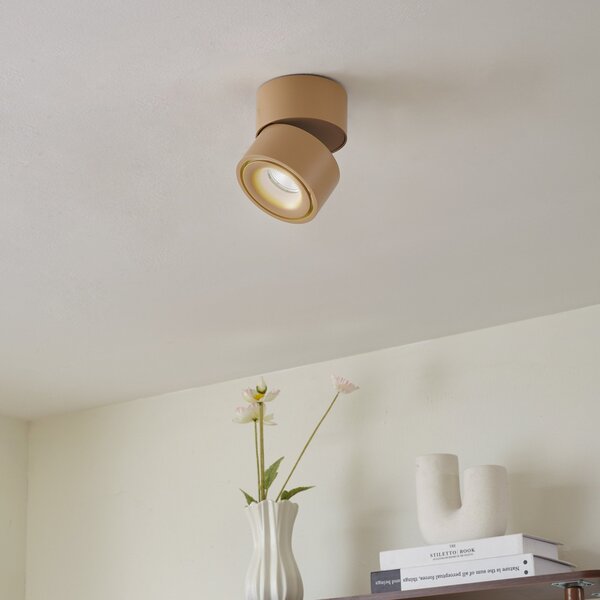 Stropné Lampa Arcchio, Rotari, stmievateľné, Hnedá / Hrdzavá, Chodba, Hliník, Moderný