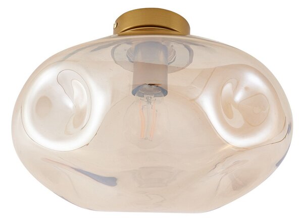 Stropné Lampa Lindby, Lelia, stmievateľné, Béžová, Jedáleň, Sklo, Dizajnový
