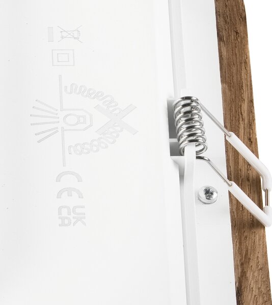 LED Podhľadové svietidlo WOODY SPOT LED/17W/230V 3000K orech 18,5x18,5 cm