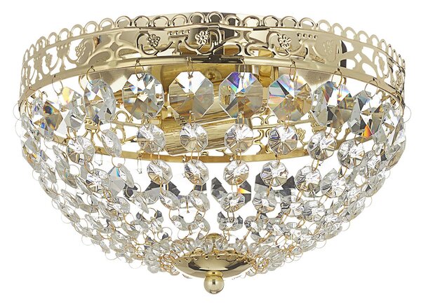 Stropné Lampa Markslöjd, Saxholm, stmievateľné, Zlatá / Mosadz, Obývacia izba, Kov, Moderný