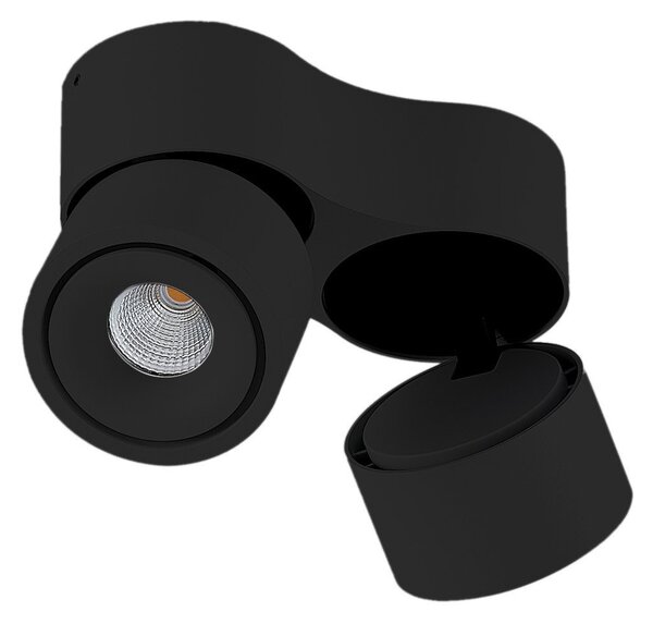Stropné Lampa Arcchio, Rotari, stmievateľné, Čierna, Obývacia izba, Hliník, Moderný