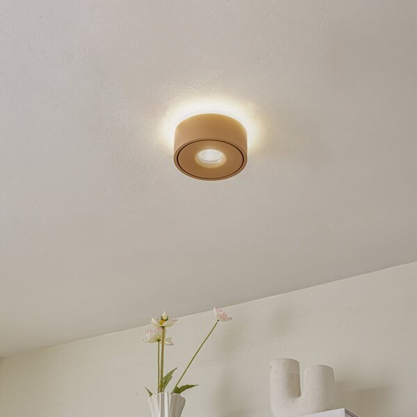 Stropné Lampa Arcchio, Rotari, stmievateľné, Hnedá / Hrdzavá, Chodba, Hliník, Moderný