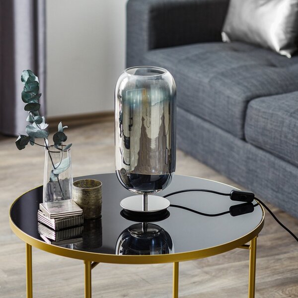 Stolové Lampa Artemide, Gople Mini, Metalická, Obývacia izba, Sklo, Dizajnový