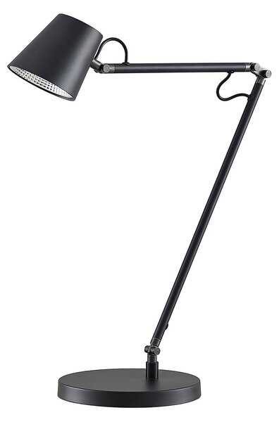 Stolové Lampa Lucande, Tarris, stmievateľné, Čierna, Pracovňa, Kov, Moderný