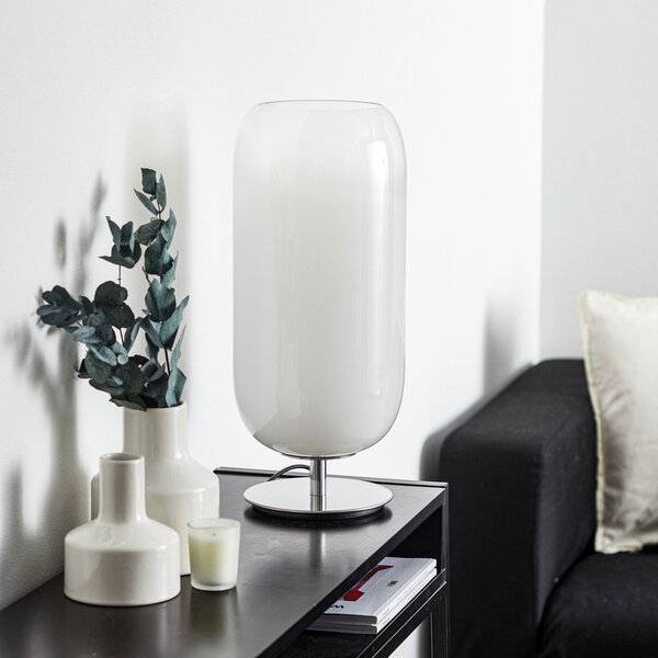 Stolové Lampa Artemide, Gople, Biela, Obývacia izba, Sklo, Dizajnový