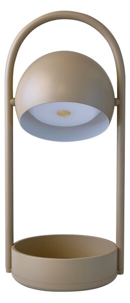 Stolové Lampa FRANDSEN, Ball Portable, stmievateľné, Sivá, Obývacia izba, Kov