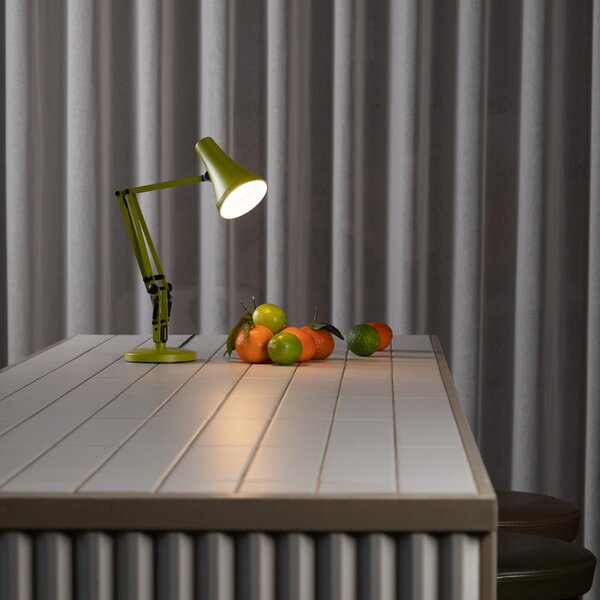 Stolové Lampa Anglepoise, 90 MINI MINI VIVID, stmievateľné, Zelená, Pracovňa, Kov, Industriálny
