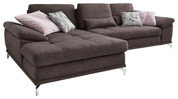 ROHOVÁ SEDAČKA, textil, tmavohnedá Sit & More - Sedačky, Online Only
