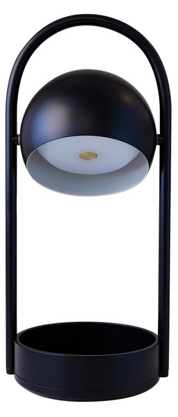 Stolové Lampa FRANDSEN, Ball Portable, stmievateľné, Čierna, Obývacia izba, Kov