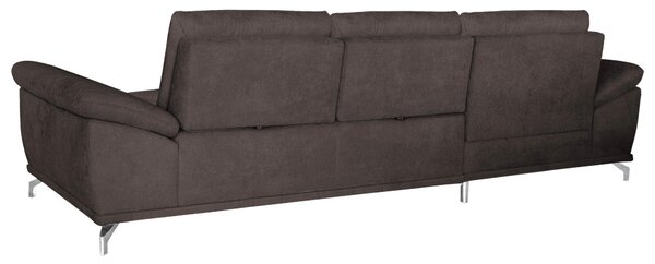 ROHOVÁ SEDAČKA, textil, tmavohnedá Sit & More - Sedačky, Online Only