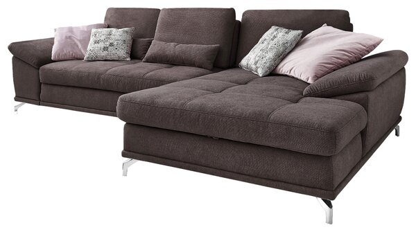 ROHOVÁ SEDAČKA, textil, tmavohnedá Sit & More - Sedačky, Online Only