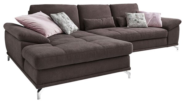 ROHOVÁ SEDAČKA, textil, tmavohnedá Sit & More - Sedačky, Online Only