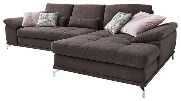 ROHOVÁ SEDAČKA, textil, tmavohnedá Sit & More - Sedačky, Online Only
