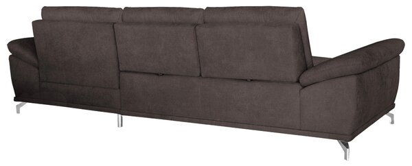 ROHOVÁ SEDAČKA, textil, tmavohnedá Sit & More - Sedačky, Online Only