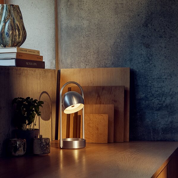 Stolové Lampa FRANDSEN, Ball Portable, stmievateľné, Metalická, Obývacia izba, Kov