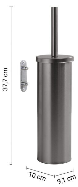 Gedy Gedy, FLIP WC kefa závesná, systém Lift&Clean, gun metal, 52330381